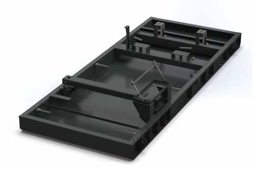 Base frame and chassis component